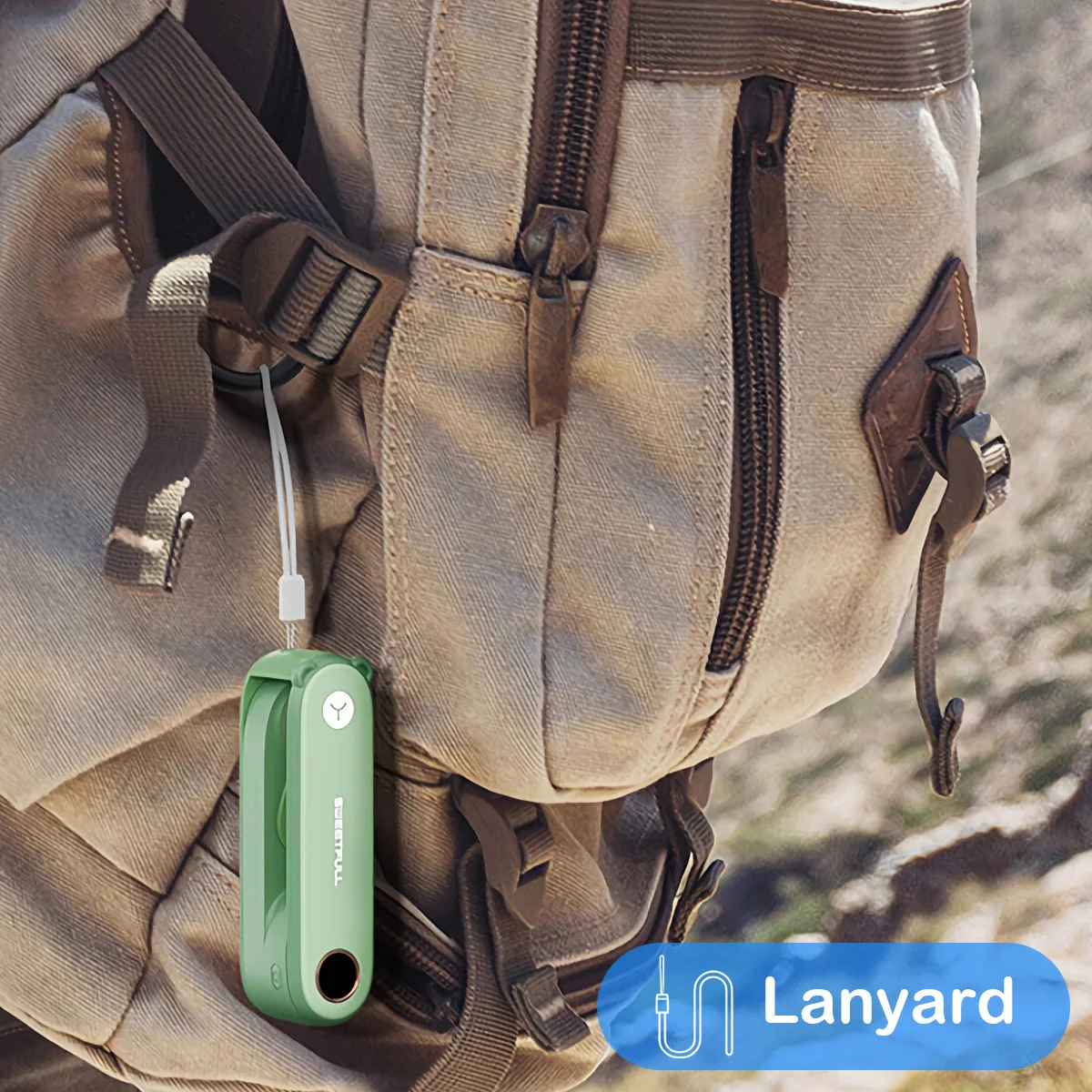 Portable Handheld Small Fan 2-speed Wind 1500mah Battery Capacity Mini USB Rechargeable Foldable Fan Suitable For Outdoor Use