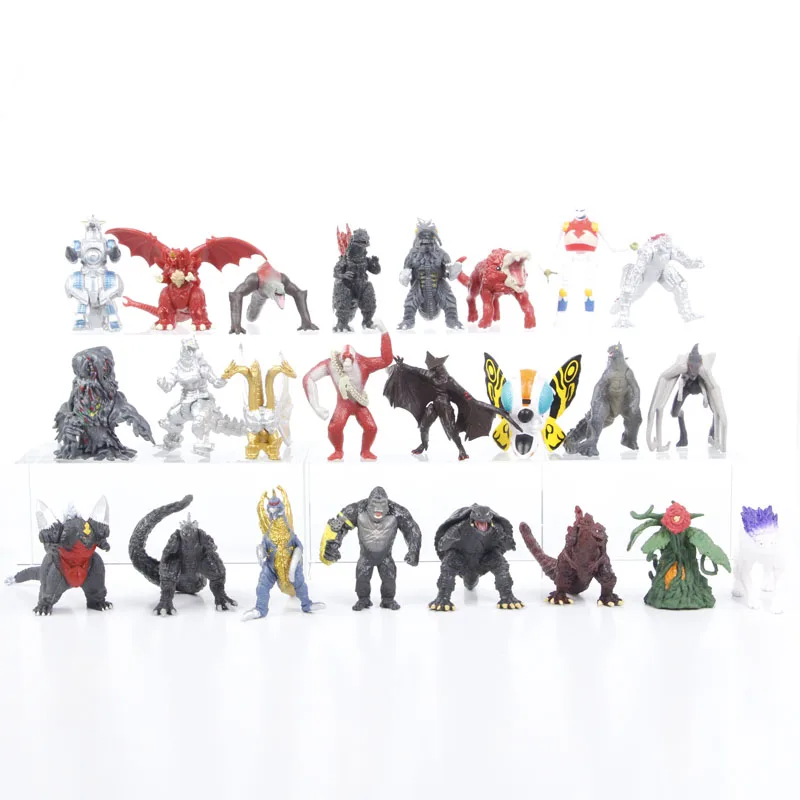 24pc Godzilla King Kong Action Figure Set - 17cm Model Toy