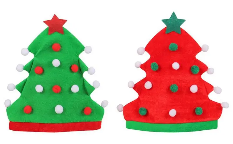 

Elf Party Hats Red and Green Stripes Plush Christmas Hat for Cosplay Role Play Home Decor Elf Clown Curved Hat Party Santa Hat
