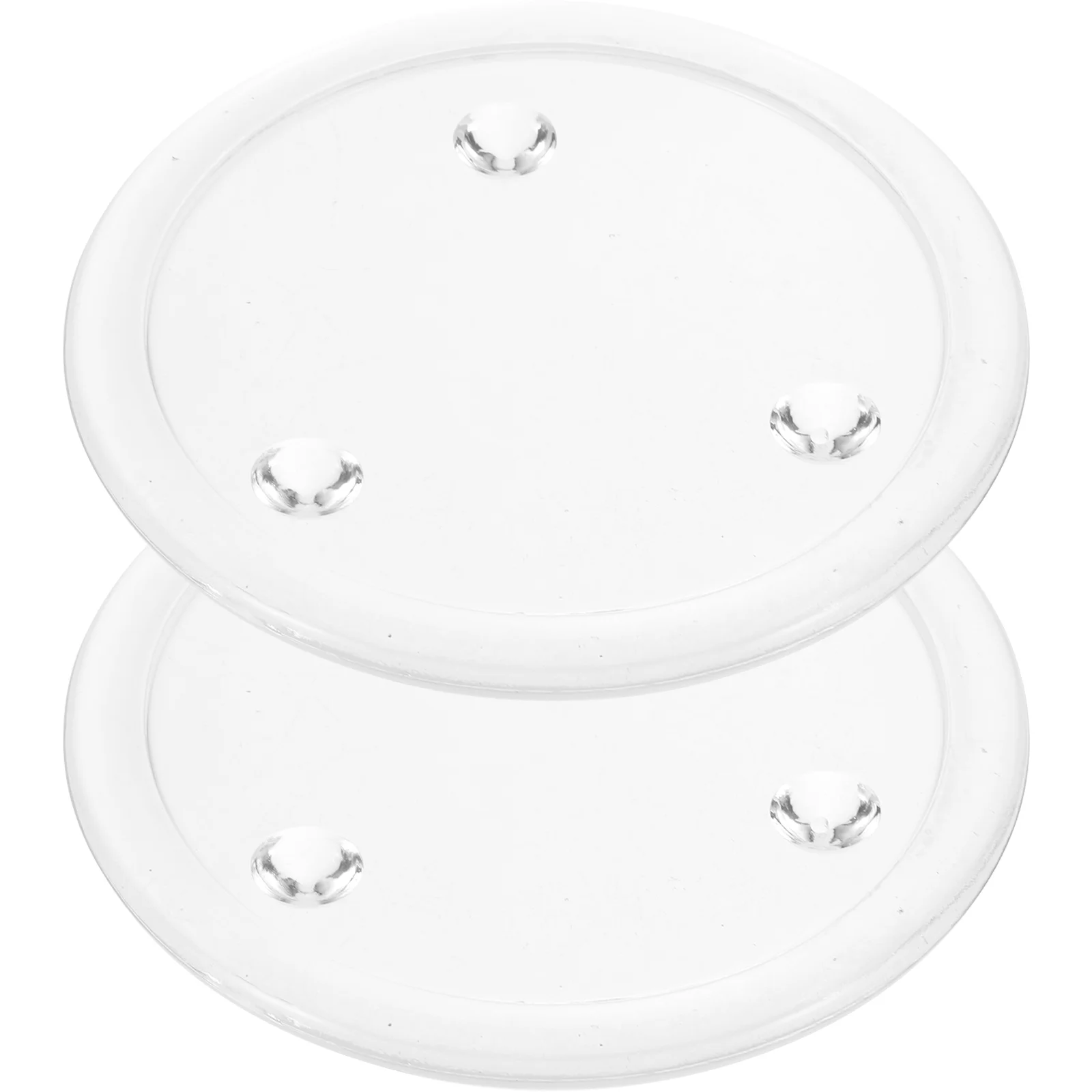 

2pcs Glass Holder Scented Holder Tray Plate Dinner Party Tray