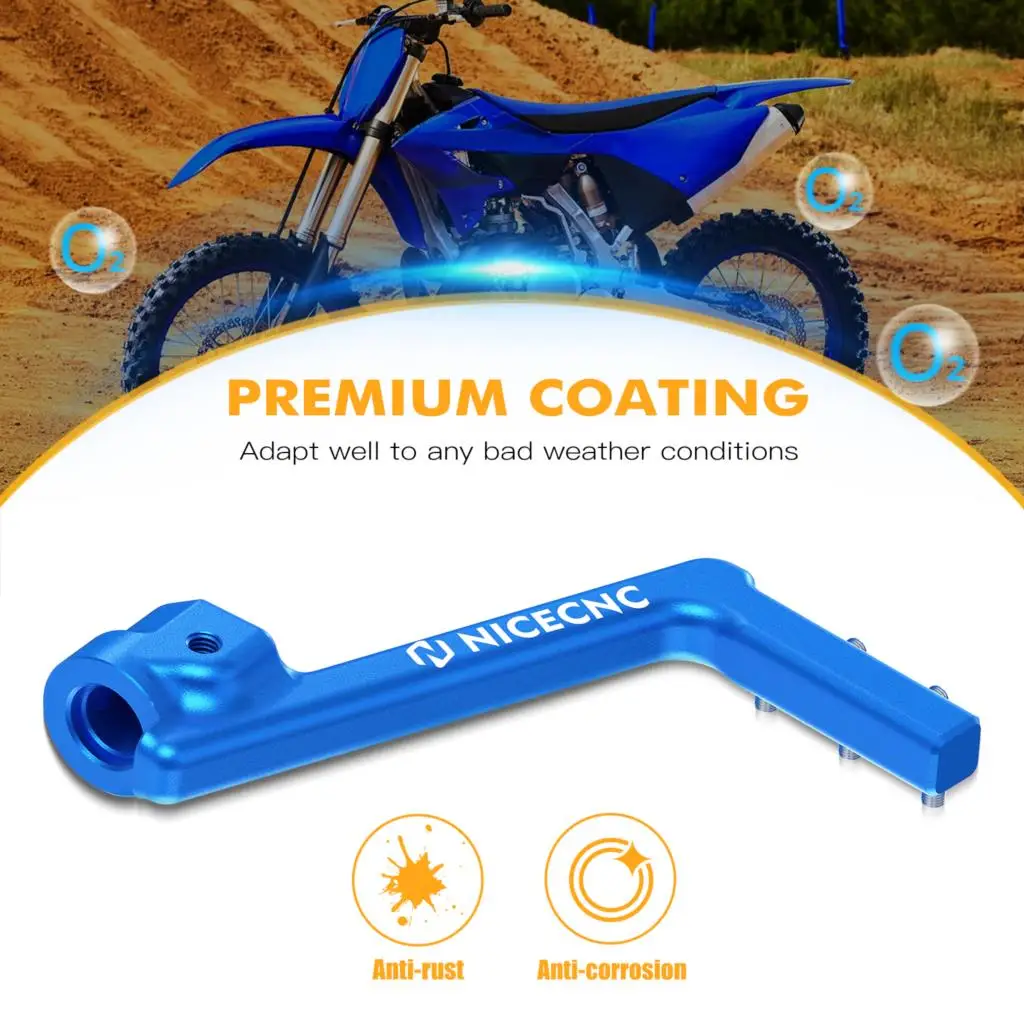 NICECNC Für Yamaha YZ85 YZ 85 2002-2018 Motorrad Aluminium Kickstarterhebel Pedal 2017 2016 2015 2014 5PA-15620-01-00 – Detail 3