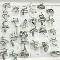 Wholesale 50Pcs  Fashion Snake Metal Alloy Rings 1