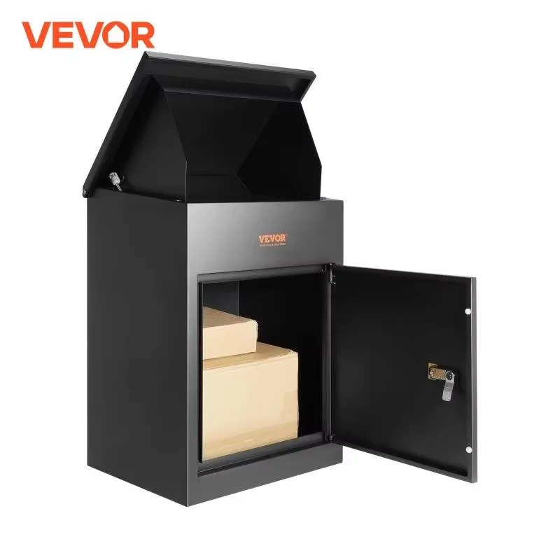 Wall Mounted Anti-theft Mailbox IPX3 Waterproof Package Delivery Boxes for Outside Large Storage locking Mailbox for Home VEVOR wall mounted mailbox