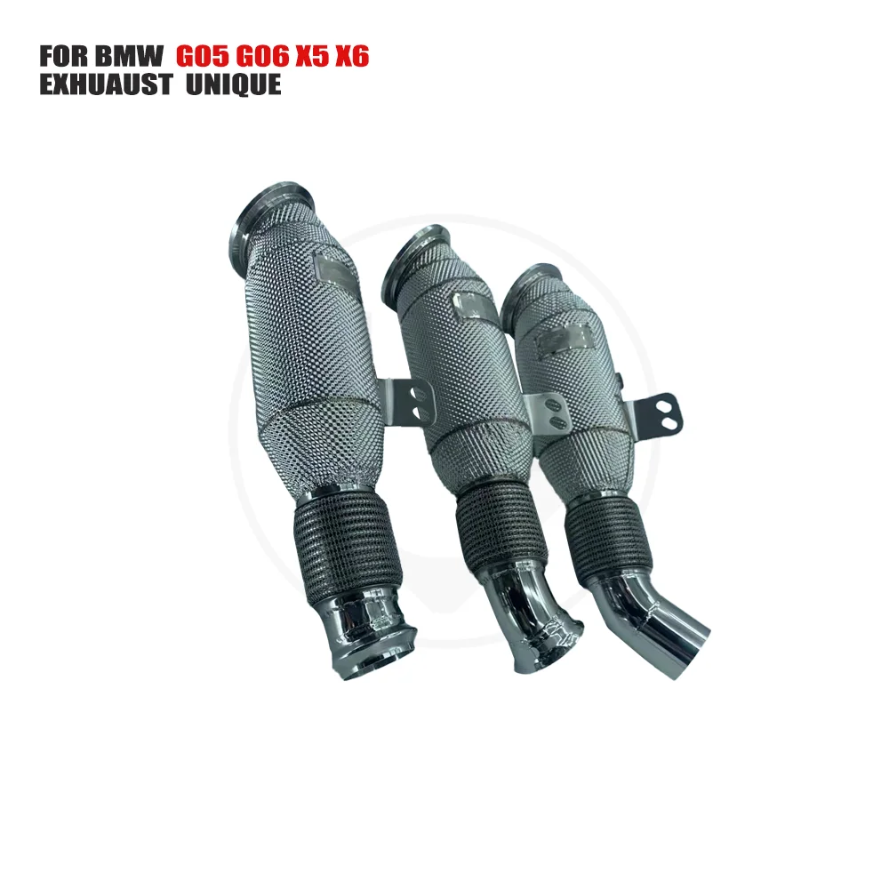 

UNIQUE Car Accessories Exhaust Downpipe High Flow Performance for BMW G05 G06 X5 X6 3.0T With OPF Catalytic Converter