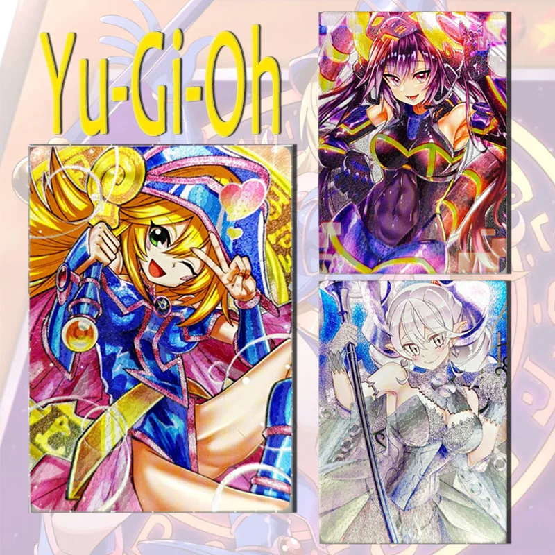 

Anime Goddess Story Yu-Gi-Oh Black Magician Girl DIY homemade flashcards Game Collection boy surprise Birthday Christmas gifts