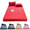 Skin-friendly Fitted Sheet Printed Bed Cover sabanas para cama Elastic Bedsheet Simple Style Mattress Cover (No Pillowcase) 1