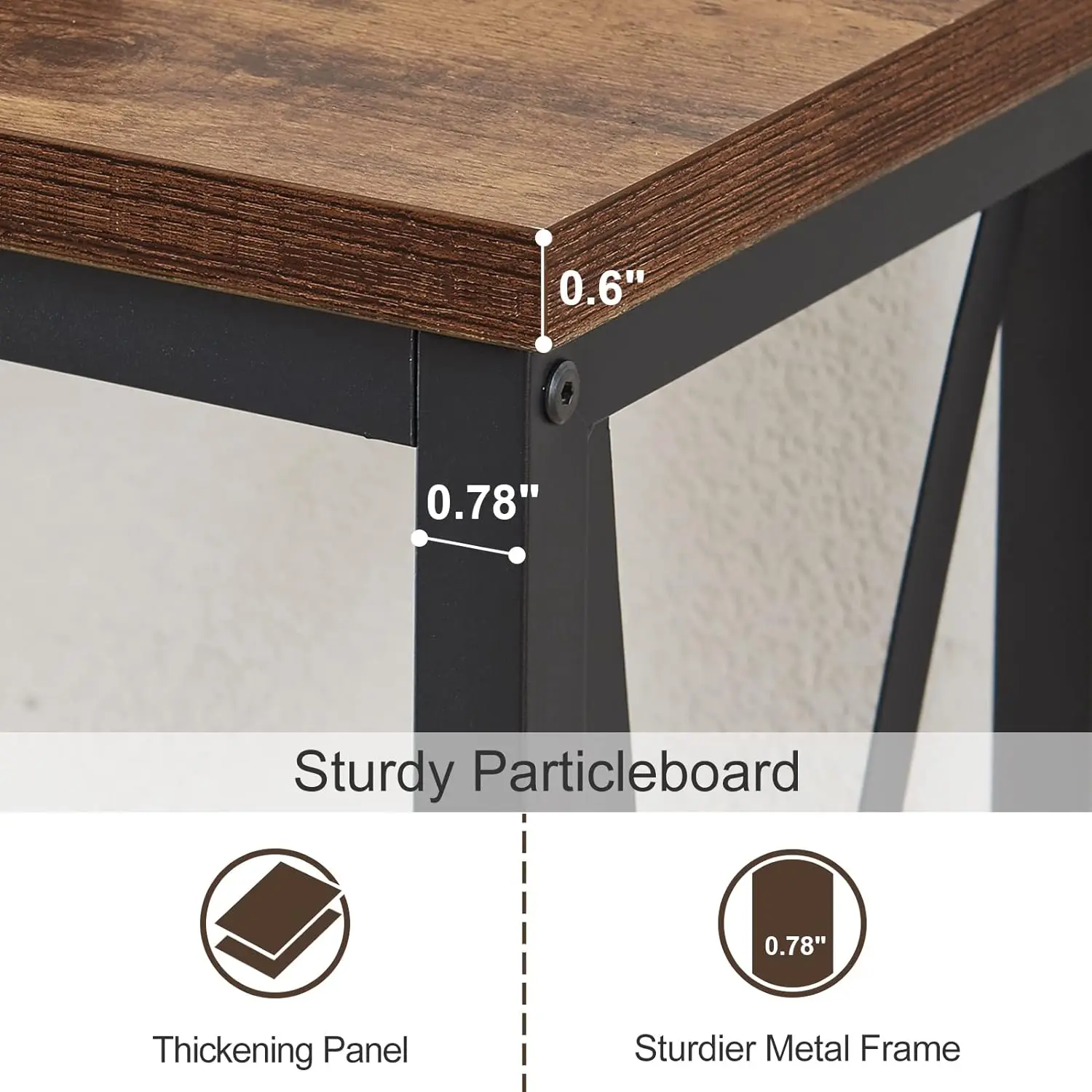 70 Inch Console Table with Outlet Extra Long Entryway Table with Metal Frame and X-Shaped Design Narrow Sofa for Living