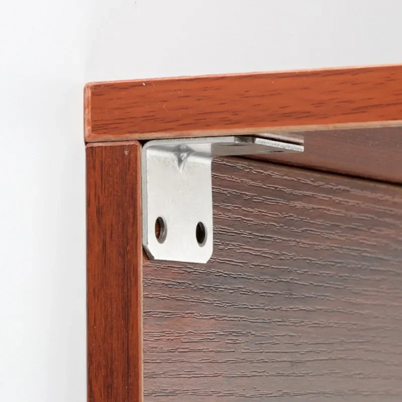 Stainless Steel Angle Bracket 50/10x Stainless Steel Corner Brackets Universal Cabinets Drawers Windows Wood Furniture 90 Degree Right Angle Fixed Bracket