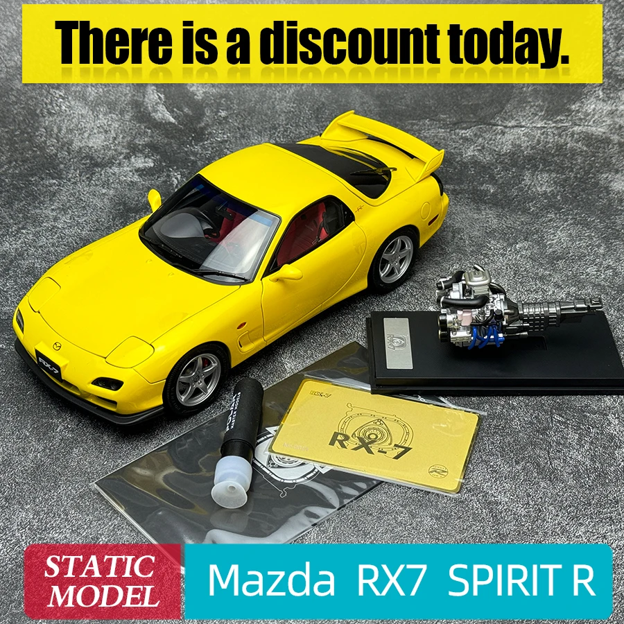 POLAR MASTER 1:18 Mazda RX7 SPIRIT R Alloy car Model Collection