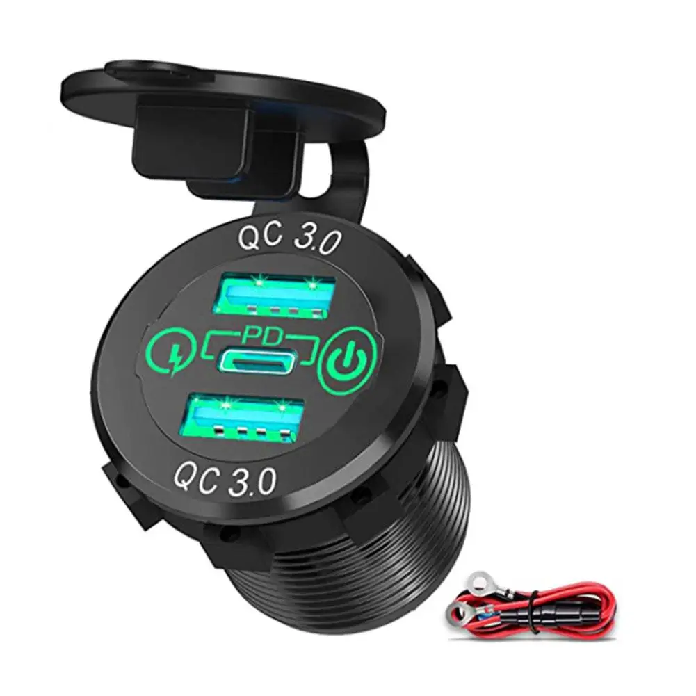 USB C    ,  QC3.0  F5T6  ġ  2 , PD3.0  Ʈ, 12V, 24V, 60W