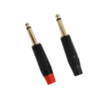 4/10/20pcs 6.3MM MONO PLUG Gold RCA Plugs - Coaxial AV Audio Video Solder Connectors for Speaker Amplifier PC 2
