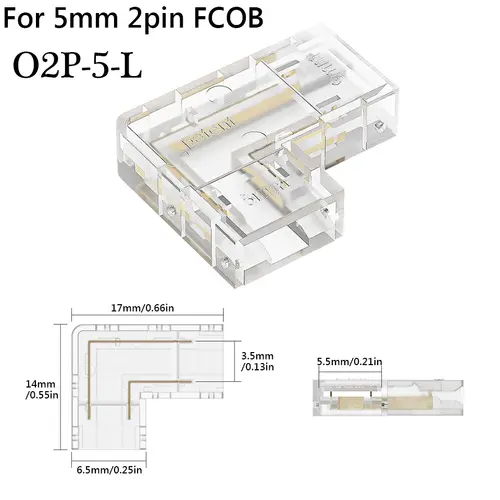 COB LED Wire Connector 5 8 10mm Connection Solderless Mini Buckle FCOB RGB CCT LED Strip Lights 2 3 4 Pin No Dark Area Connector - Image 22