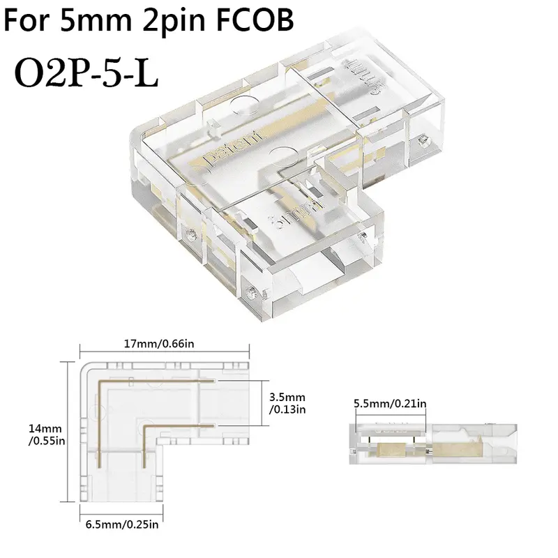 COB LED Wire Connector 5 8 10mm Connection Solderless Mini Buckle FCOB RGB CCT LED Strip Lights 2 3 4 Pin No Dark Area Connector - Image 22