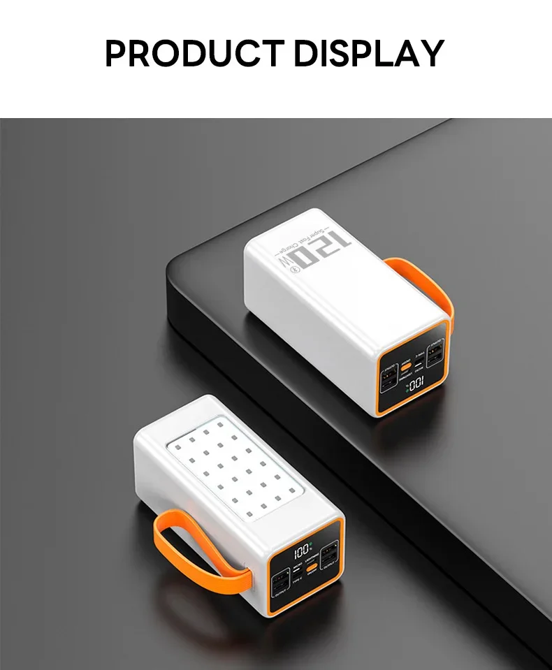 120W Power Bank Super Fast Charging 200000Mah Large Capacity W/ LED Mobile Power Supply for IPhone Huawei External Battery Pack 23 S3fc0ebd2d80b479685e10477340f1dabH