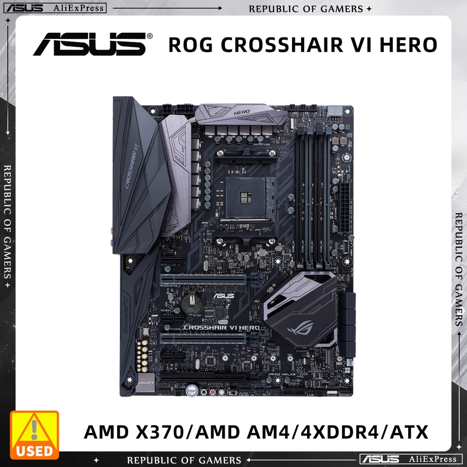 ASUSTeK AMD X370搭載 マザーボード CROSSHAIR VI HERO [並行輸入品] 中古未使用ASUS AMD X370搭載 マザーボード AM4 Socket対応 ROG