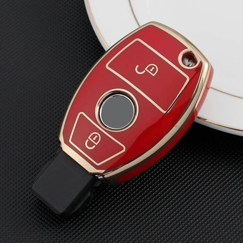 Fob Remote Key Fob Case Cover For Mercedes For Benz A Class W176 B W246 C W204 S204 W205 S205 C205 A205 2 Buttons Protecte Case key case key case cover car key shell flip key fob shell car key chain