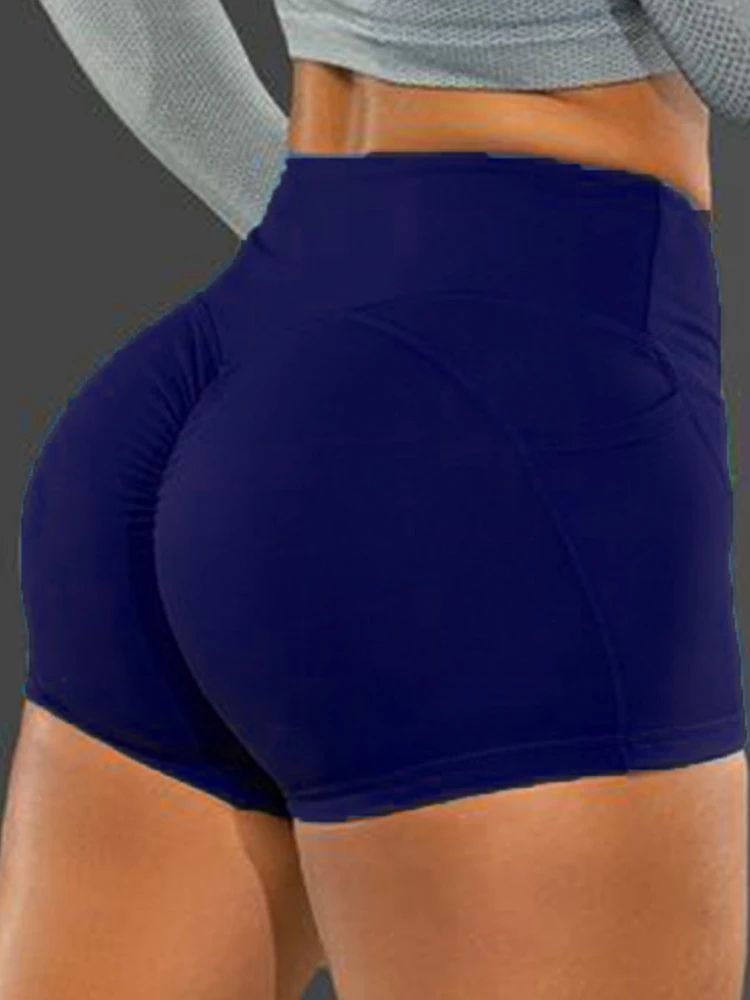 Sports Bottoms Athletic Summer Fitness Skinny Gym Solid Sexy Women Shorts Soft Elastic Stretch Casual High Waist Tight