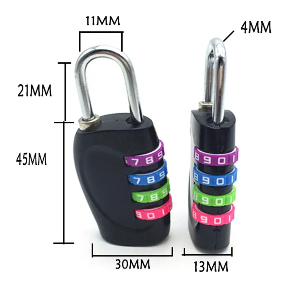 Zinc Alloy 4 Digit Combination Padlock for Window Door Security