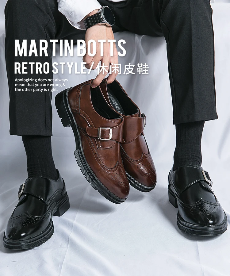 أحذية رسمية أنيقة للرجال، أحذية جلدية عصرية للأعمال والمناسبات الاجتماعية، أحذية جلدية رجالية عالية الجودة