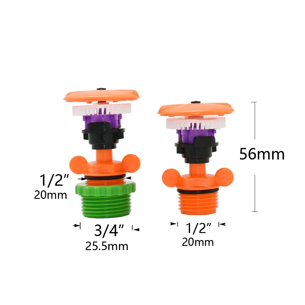 1/2" 3/4 inch Rotating water sprinkler farm popup sprinkler Lawn garden irrigation Nozzle watering & irrigatio 1pcs