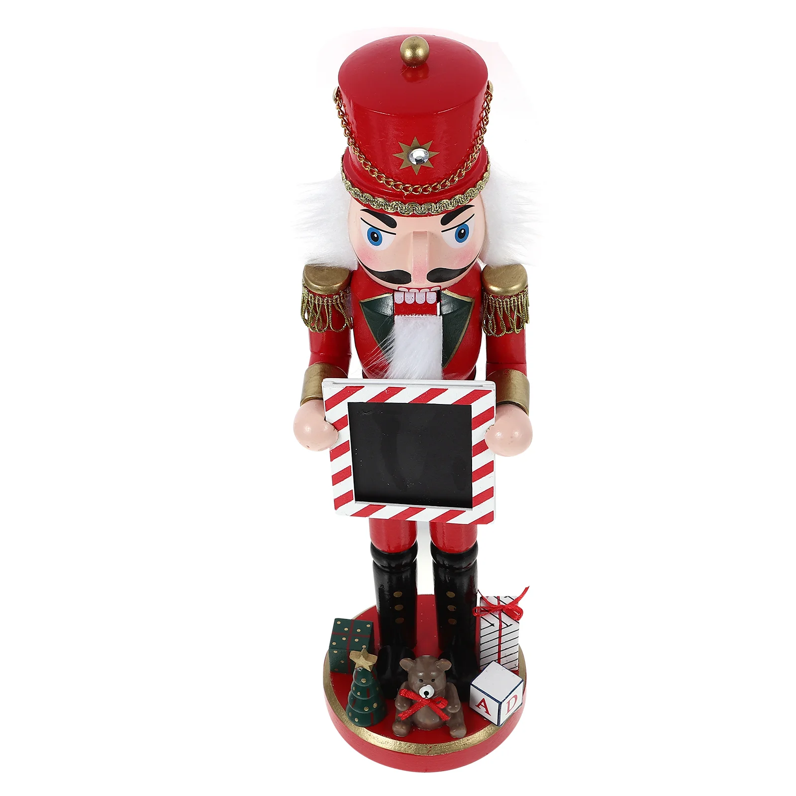 

Wood Christmas Nutcracker Crafts Statue Nutcracker Puppet Ornaments Tabletop Soldier New Year Party Christmas Decorations