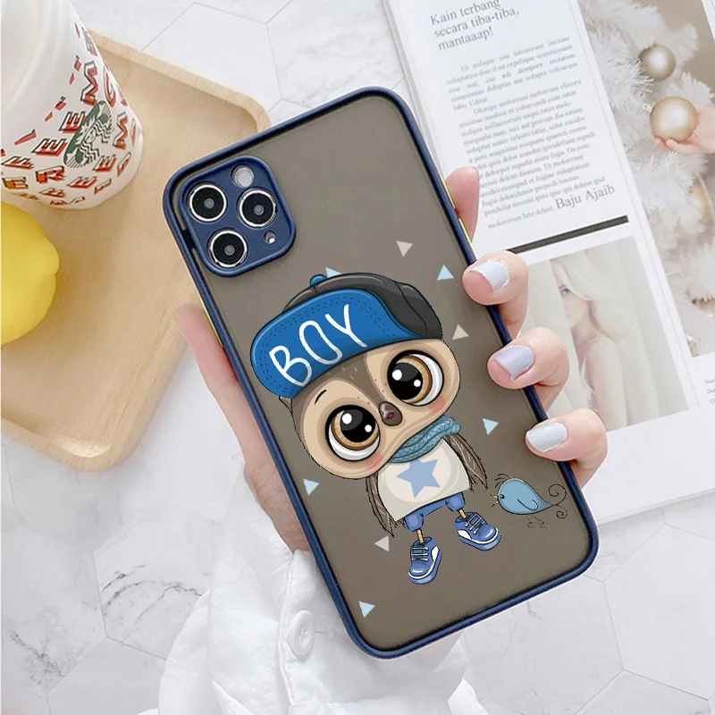 Adorable Owl Design Shockproof Phone Case - Stylish & Protective Cover