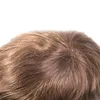 Thin Skin 0.02-0.03mm Men Toupee Comb Back Natural Human Hair Men Wig Indian Remy Hair Wig Toupee Hair Replacement Hair System 5