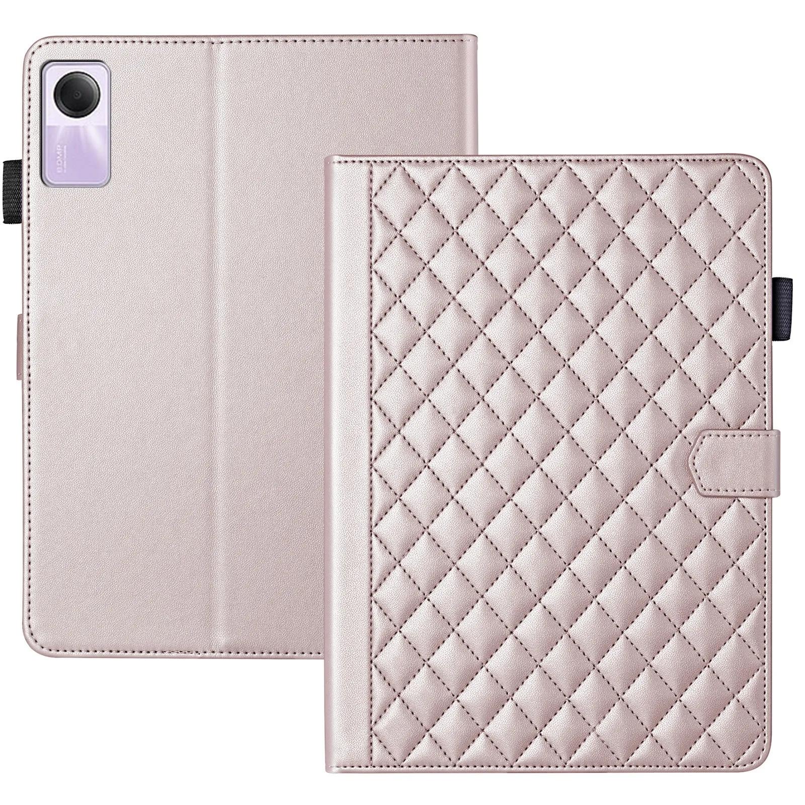 Elegant Fashion Plaid PU Leather Stand Cover Case