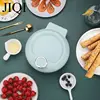 JIQI Household Electric Skillet Crepe Pancake Maker Double Side Heating Automatic Pizza making Machine Portable BBQ Frying Pan 5