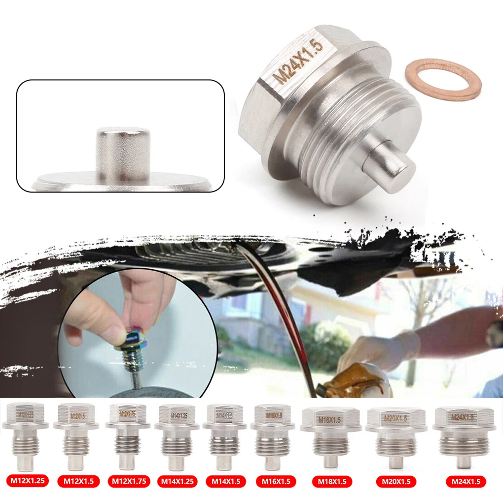 

Car Oil Drain Bolts Stainless Steel Automobile Maintenance Accessories