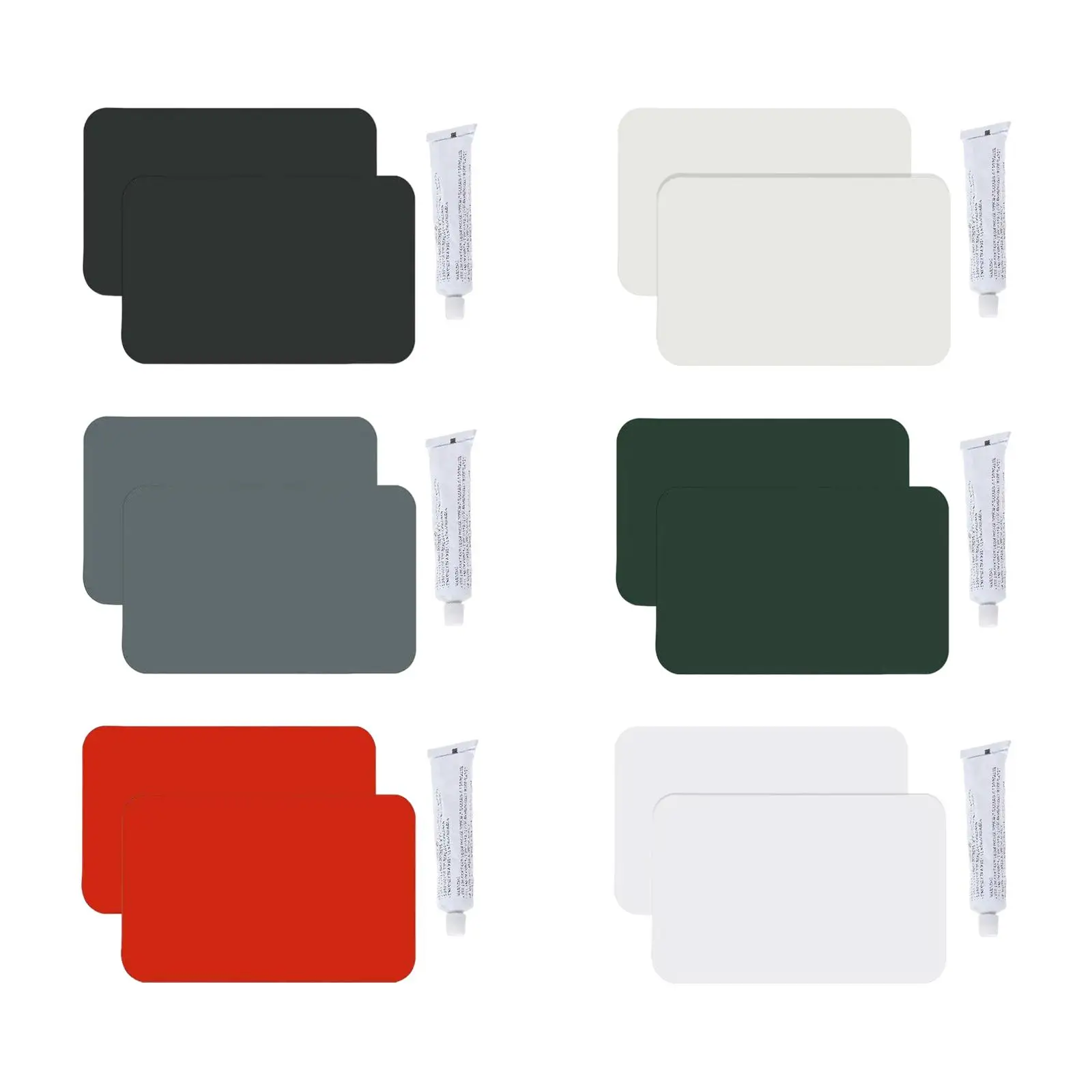 

PVC Repair Patches with 30ml Glue Leakproof Repair Pool Patches Kayak Patches Boat Repair Patch for Raft Airbeds Swimming Rings