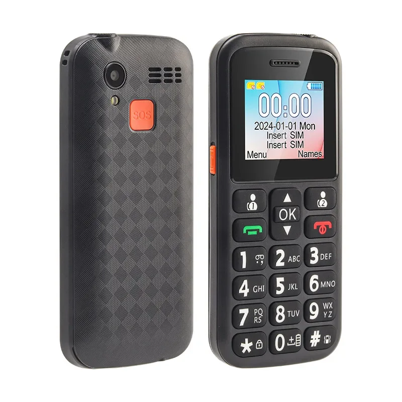 UNIWA M220 GSM Feature Phone SOS 1.77 Inch Dual SIM Simple Cheap Big Button Keypad Cellphone for Elderly Arabic Russian Keyboard 2