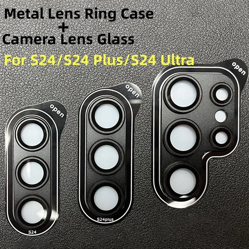 Per Samsung Galaxy S24 Ultra Camera Ring Protector Metal Lens Ring Case Glass S24 + S24 Plus S23 Plus S23 + S23 Ultra Lens Cover