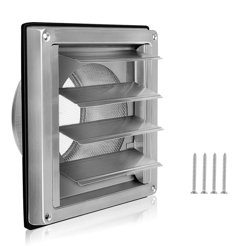 Rejillas De Ventilación Marinas Acero Inoxidable 304 – Paquete De 2 Con Base De Nailon Para Barcos Y Yates