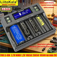 LiitoKala Lii-D4XL Universal Battery Charger | Fits 18650 18350 26650 16340 14500 AA AAA 9V | Ni-MH/NiCd & Li-ion Hybrid Chargin 1