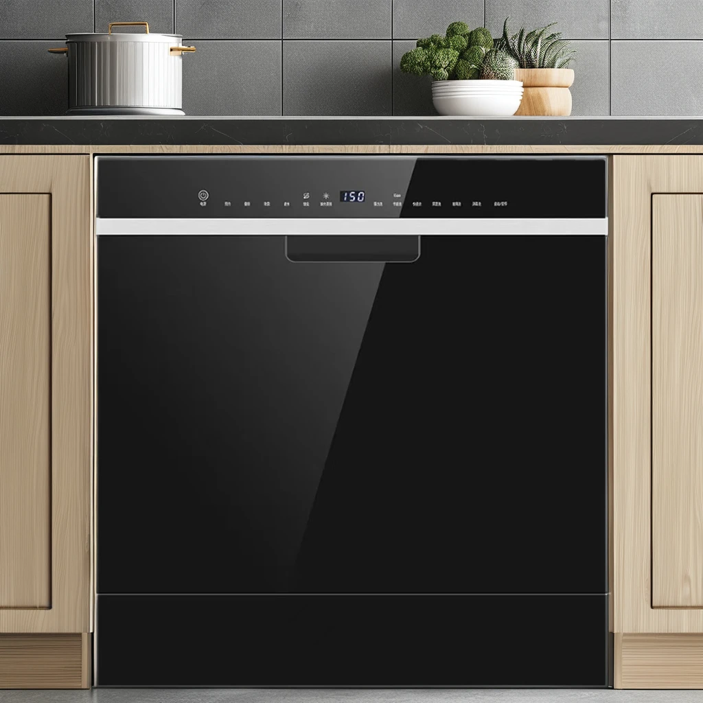 110~220V Built-In Kitchen Dishwasher Stainless Steel Countertop Automatic Drawer Smart Home Use Dishwasher For Hotels 4