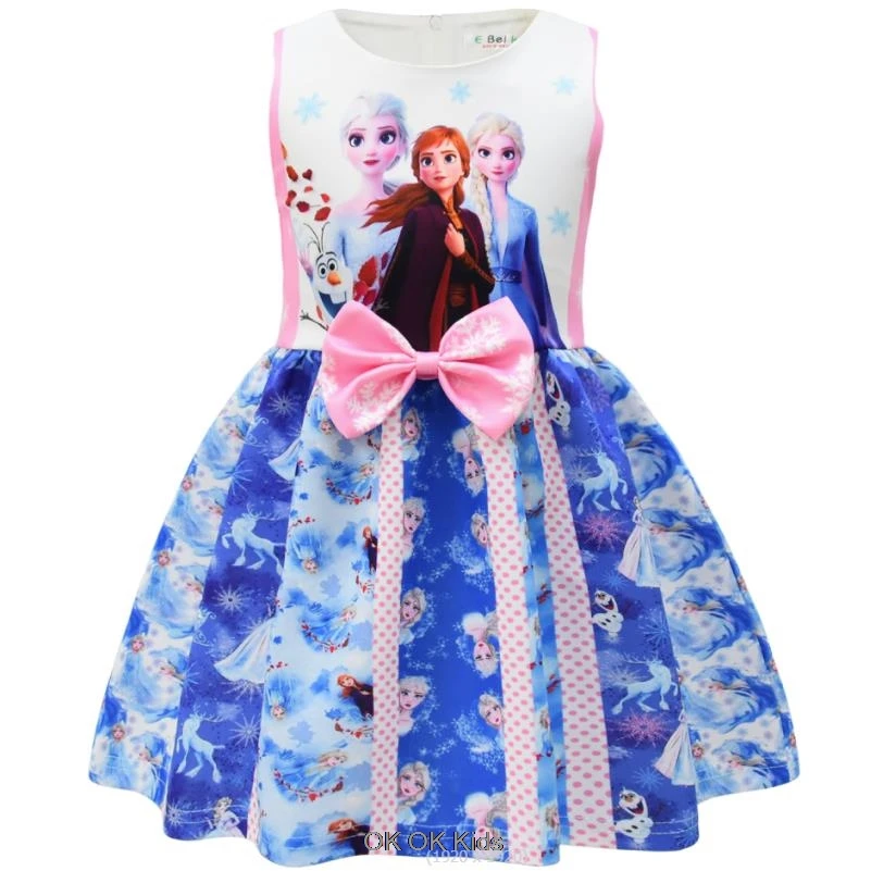 Robe La Reine des Neiges pour Fille - Elsa, Anna & Olaf