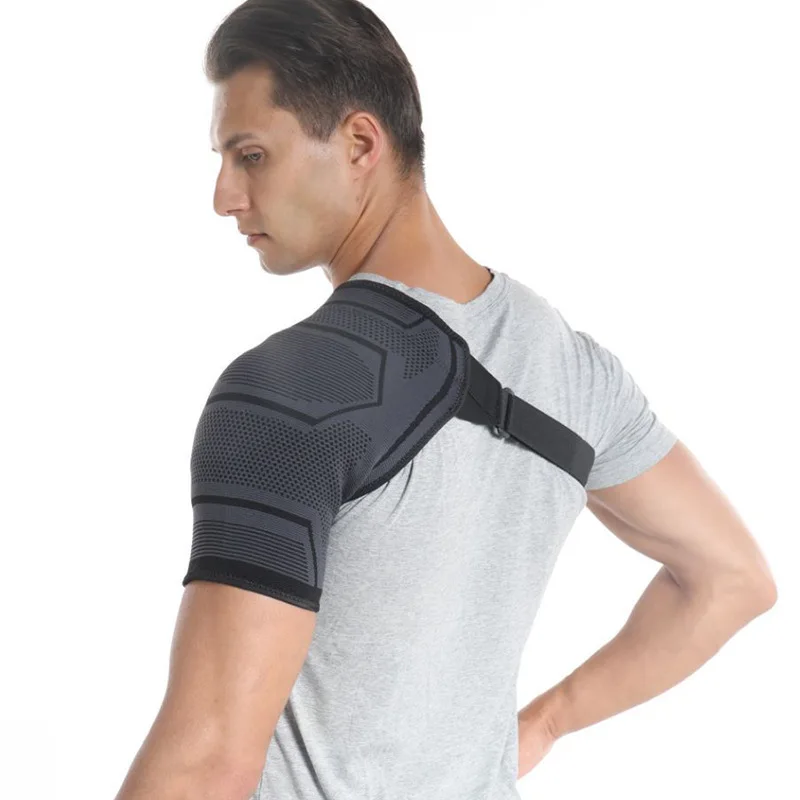 Shoulder Support Stability Brace Compression Sleeve Strap Wrap for Rotator Cuff Dislocated Joint Pain Sprain Soreness Bursitis