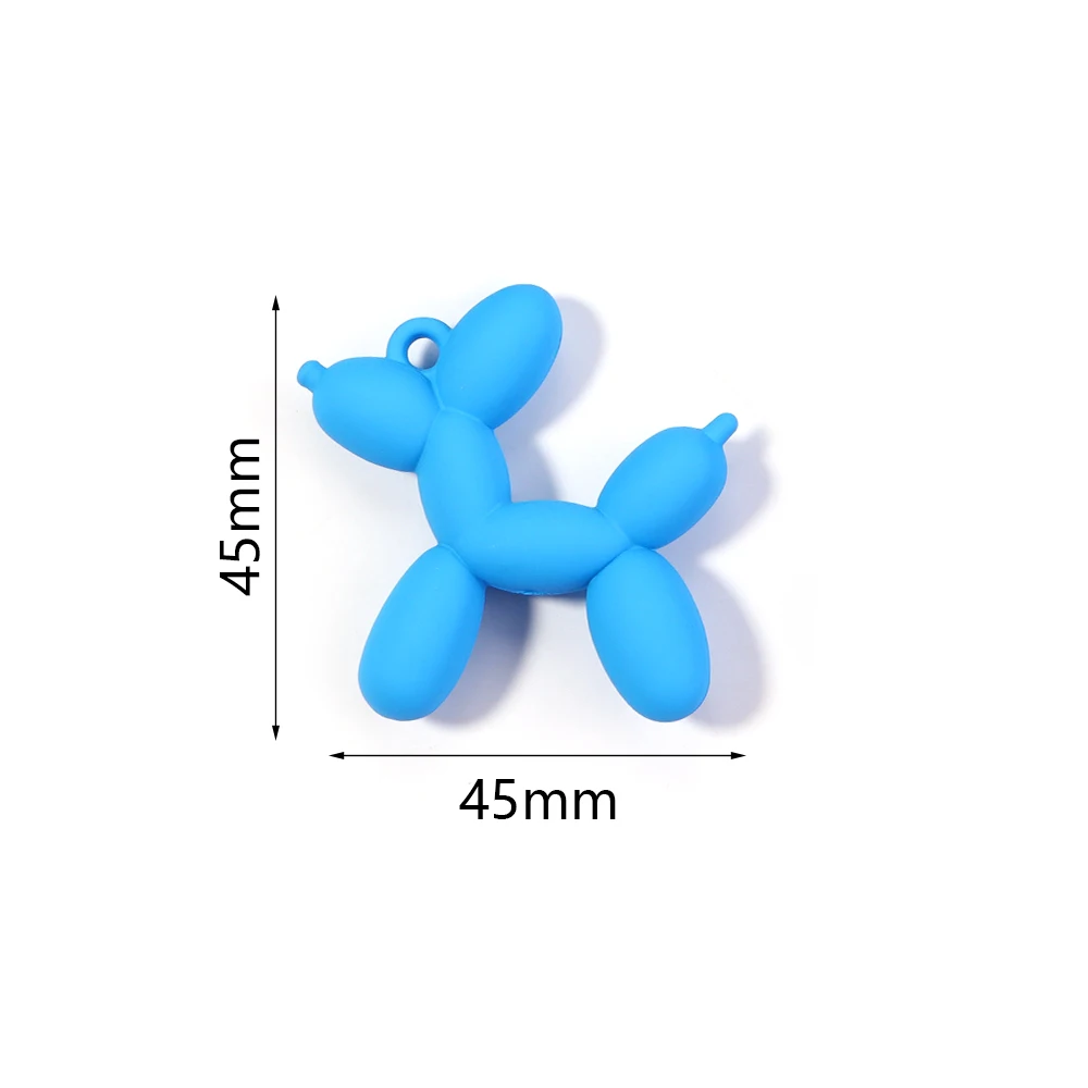 5 teile/los Bunte Nette Acryl Cartoon Ballon Hund Anhänger Für Schmuck Machen DIY Armband Halskette Schlüsselanhänger Zubehör – Detail 1
