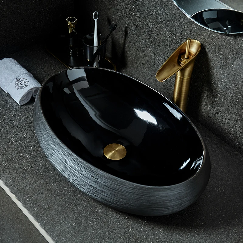 

Красочная ванная комната в европейском винтажном стиле, искусство, фотостолешница, мойка для ванной комнаты, раковина