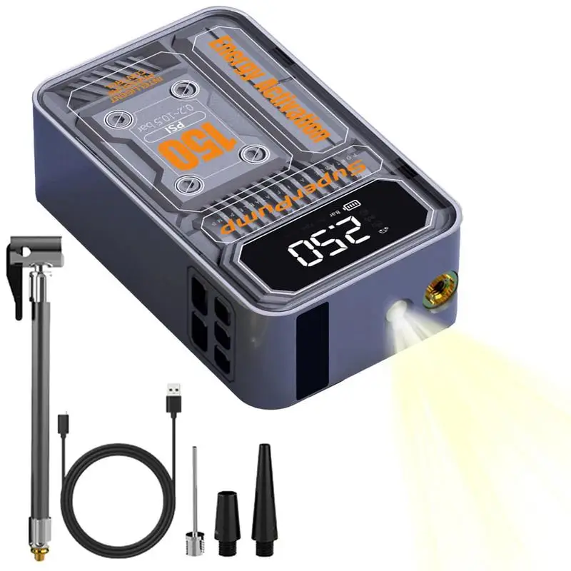 

Wireless Tire Air Pump Smart And Safe Wireless Tire Inflator Multi-Functional Tire Pump For All Your Car Bike Motorcycle Tires