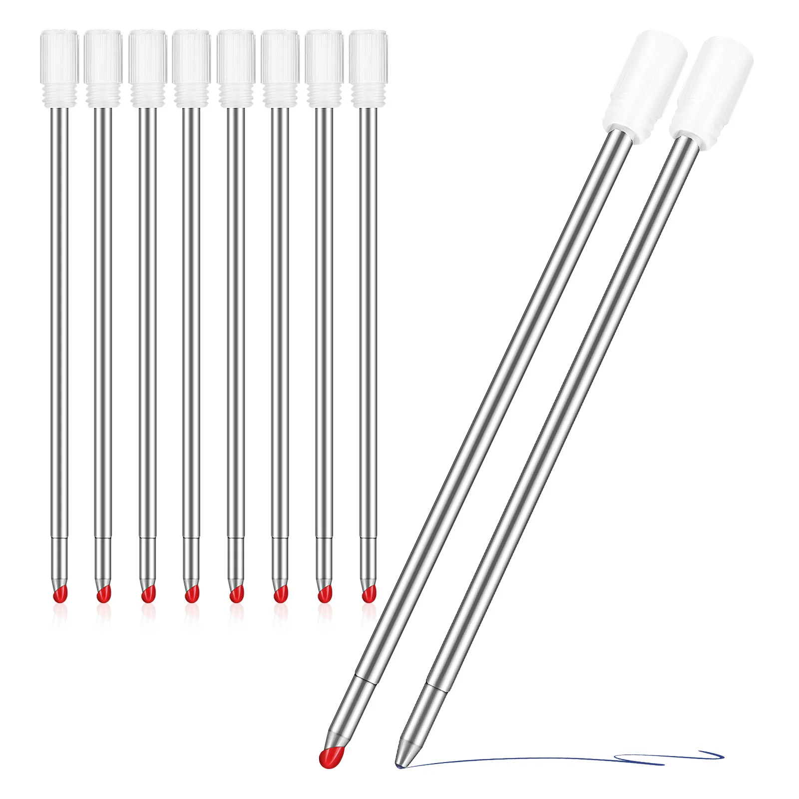 

Pen Refills Replaceable Black Black Black Black Pens Metal Smooth Writing Gel Ink Refill Retractable Ballpoint Pen School