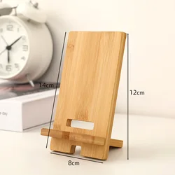 Elegant Wooden Desktop Phone and Tablet Stand with Charging Support (1pc)