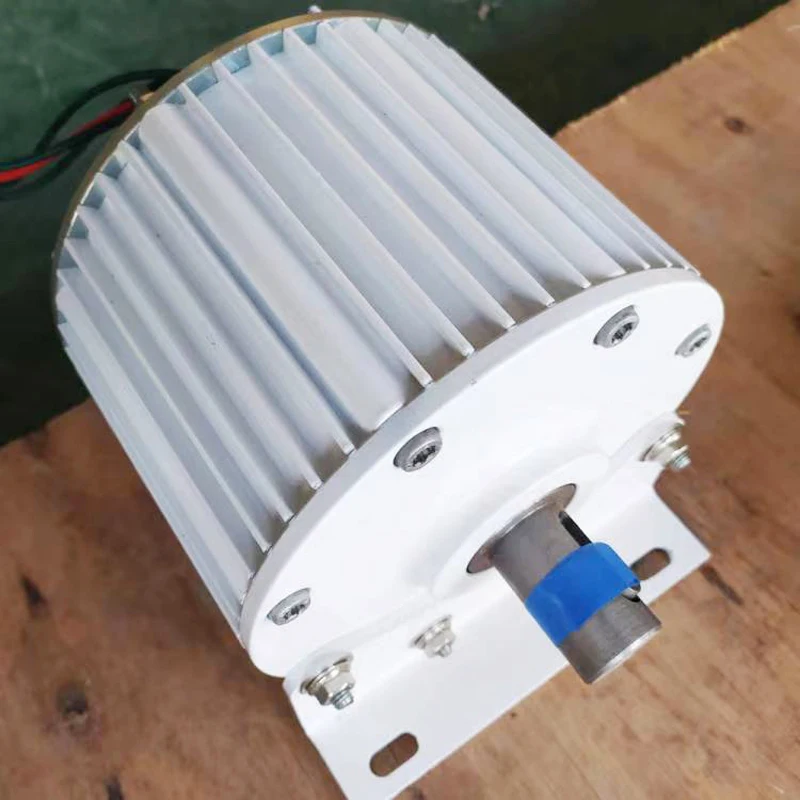 Low RPM Generators 10KW 48V 96V 220V AC 3 Phase Gearless Generator 10000W High Efficiency Permanent Magnet Alternator With Base permanent magnet generator