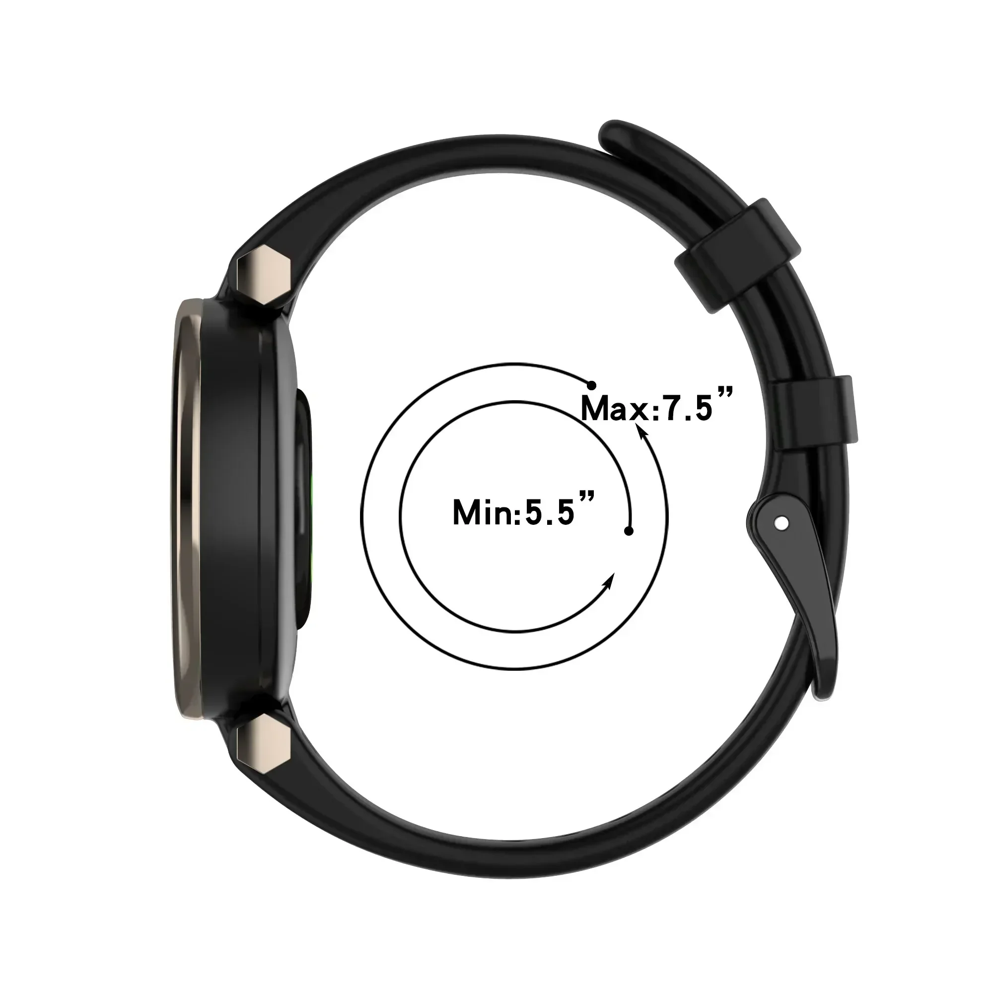 Sport Silicone Replacement Strap for Women - Fashion Fitness Wristband for Garmin Lily Watch
