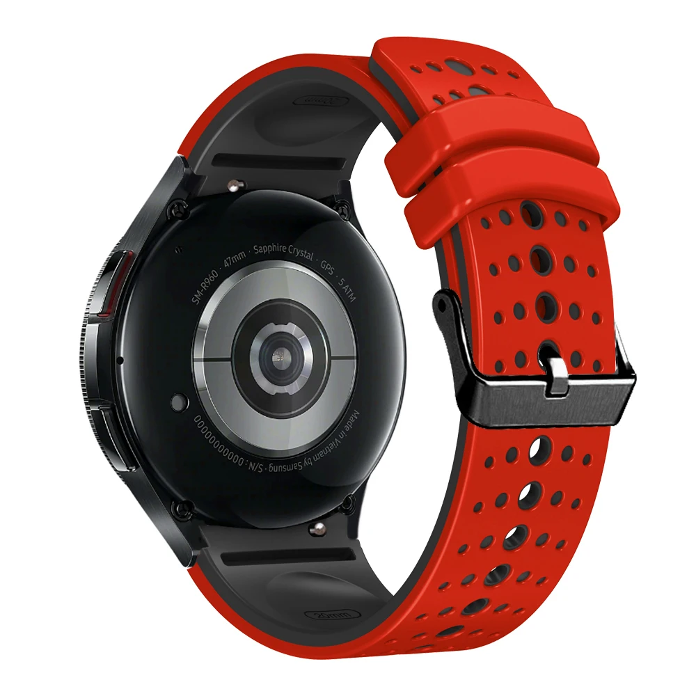 Breathable No-Gap Silicone Watch Strap