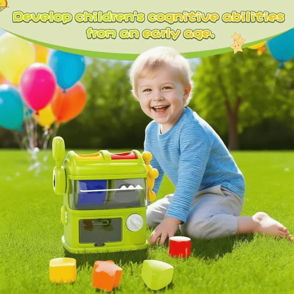 Children's Colour And Shape Sorting Building Blocks Sensory Toy_voghion.com