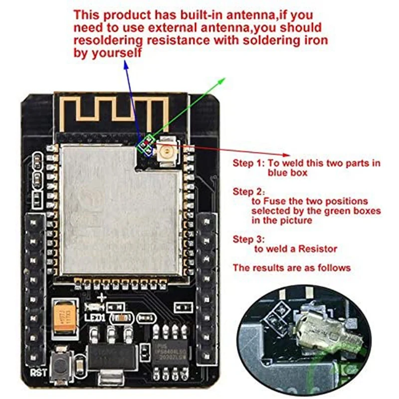 ESP32-CAM-MB Wifi Module 2.4G Antenna ESP32 Serial To Wifi ESP32 CAM Development Board 5V Bluetooth With OV2640 Camera