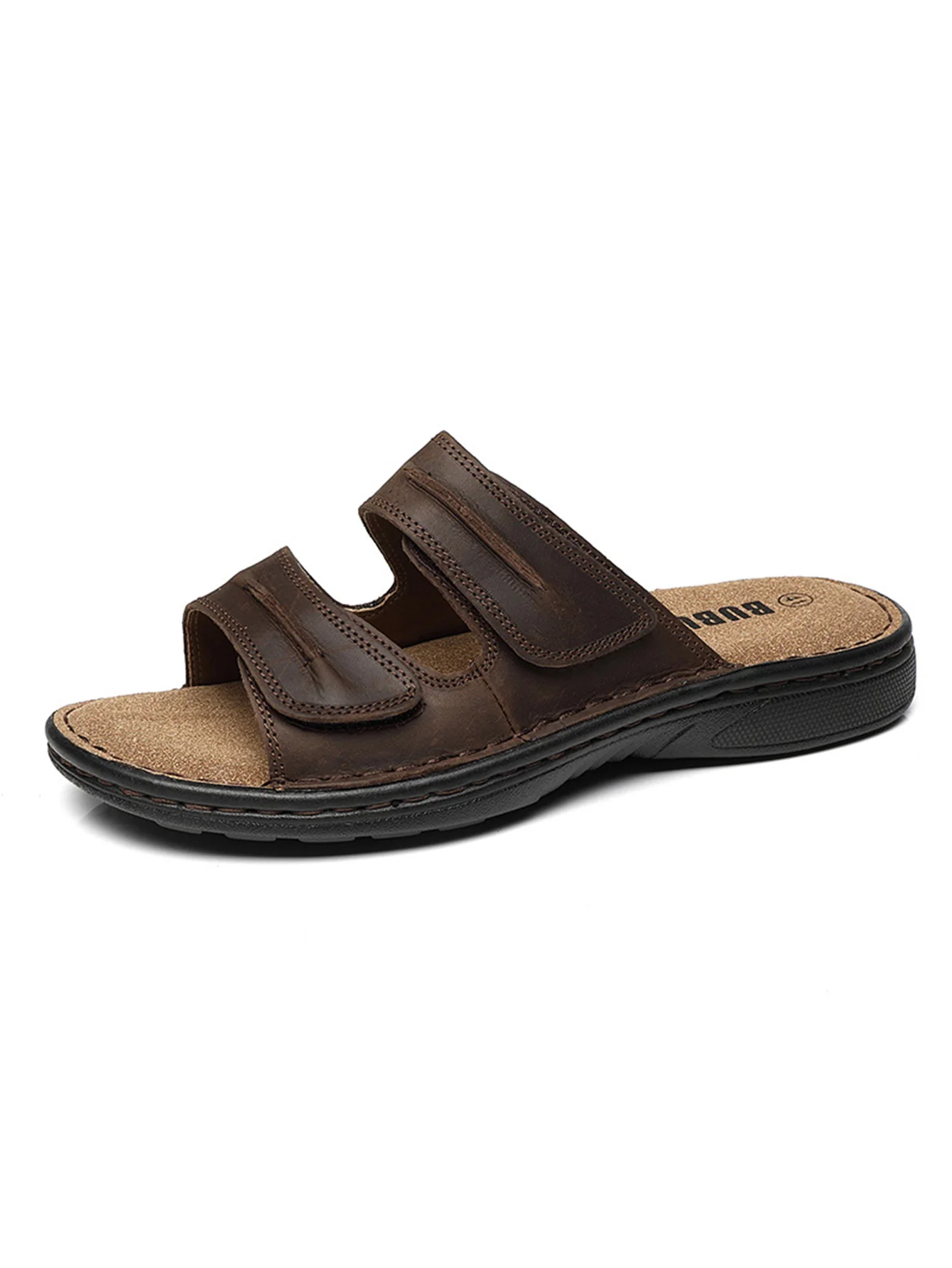 صنادل رياضية للرجال من جلد البقر من الطبقة الأولى،...