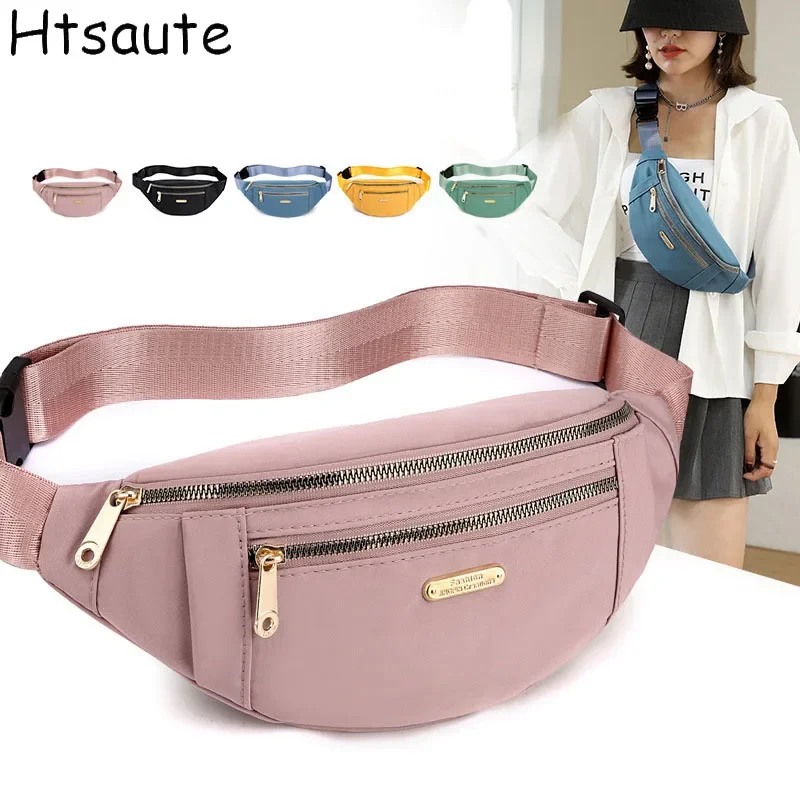 

Luxury Waist Bags for Women Nylon Leisure Fanny Waist Pack Ladies Shoulder Crossbody Chest Bags All-match Belt Bag Handbags